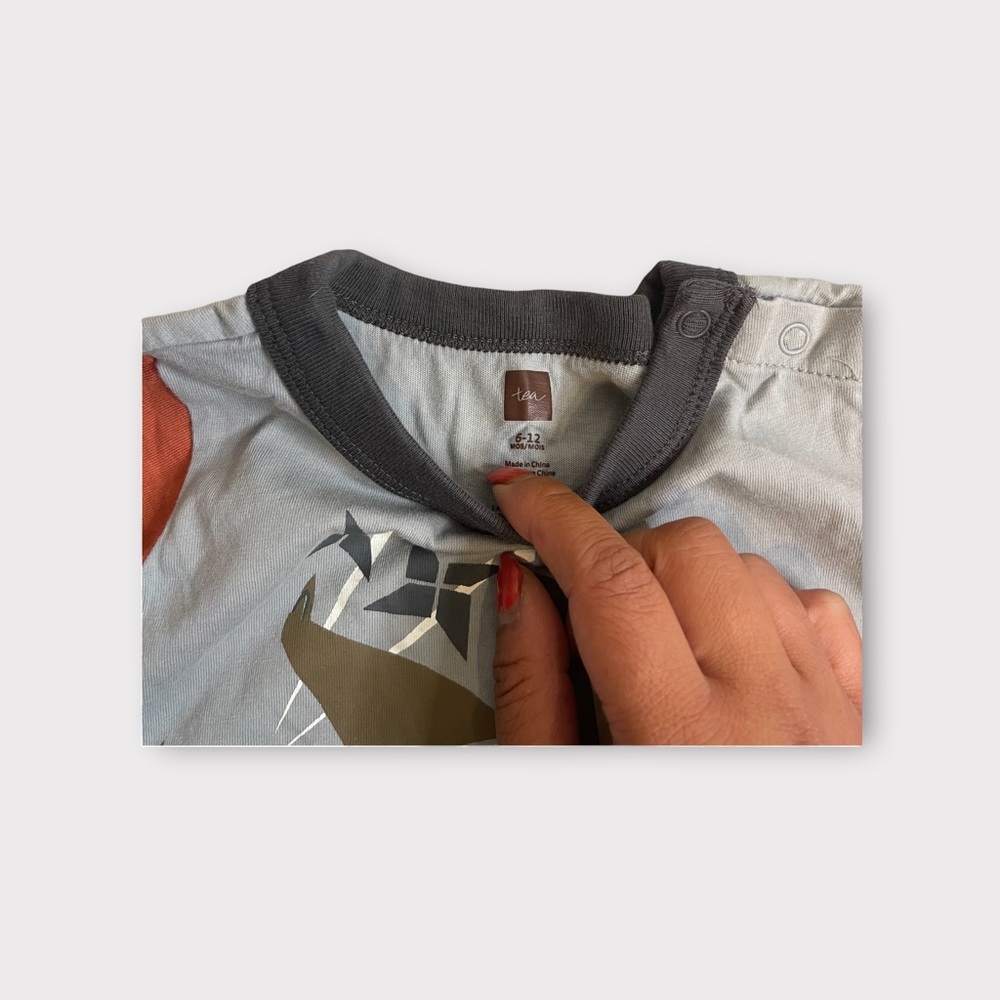 Tea Collection Racoon Ninja Raglan Top - Picture 3 of 4